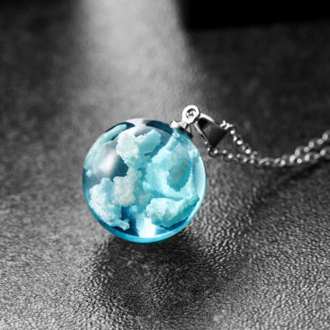 Collar Mi Cielo Brilla en la Oscuridad Con Caja de Regalo