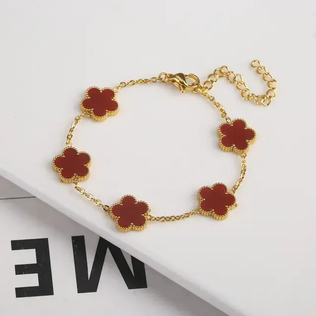 Pulsera De Trébol CON Cajita de Regalo🎁