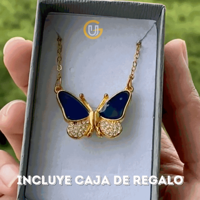Collar Mariposa Emociones Magnéticas - CON Cajita de Regalo🎁