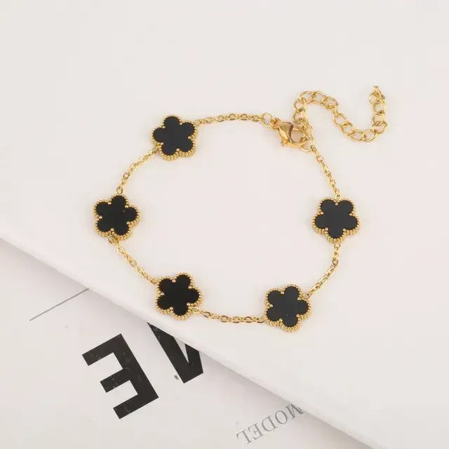 Pulsera De Trébol CON Cajita de Regalo🎁