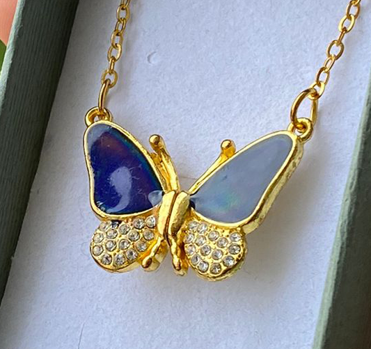 Collar Mariposa Emociones Magnéticas - CON Cajita de Regalo🎁