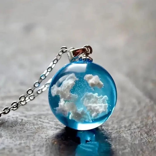 Collar Mi Cielo Brilla en la Oscuridad Con Caja de Regalo
