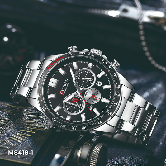 RELOJ HOMBRE CURREN  PULSO ACERO Estilo Moderno